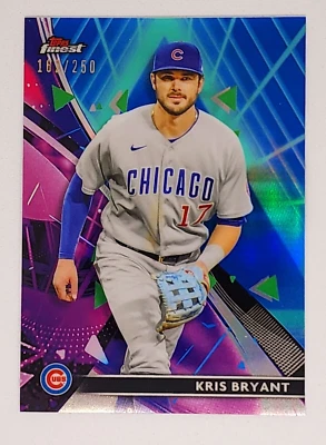 2021 Topps Finest Kris Bryant Cubs Purple Refractor /250 - Image 1 of 2