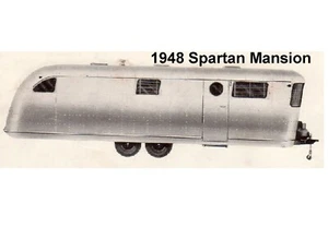 1948 Spartan Mansion Trailer Coach Refrigerator / Tool Box Magnet - Picture 1 of 1