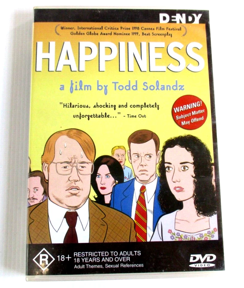 Happiness a Film de Todd Solandz R18+ PAL R4 Aust. Magna Pacific 1996 probado Foto 1 de 4