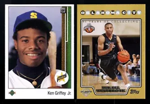 1989 Upper Deck Ken Griffey Jr & 2008 Topps Gold 199 Russell Westbrook /2008 RC - Bild 1 von 2