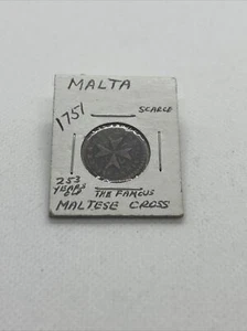 1757 MALTA 1 GRANO SCARCE COIN - Picture 1 of 4