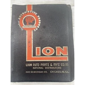 1940's - 1950's Vintage Lion Auto Parts Dealer Catalog MICHIGAN CHICAGO IL - Picture 1 of 12