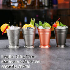 Stainless Steel Cocktail Mint Cup Wine Drink Glasses Shatterproof Drinkware
