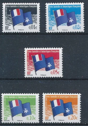 [BIN4470] TAAF 2008 Flags good set of stamps very fine MNH Cover