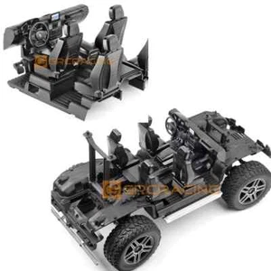 Kit Interno Sedile Comando Centrale per 1/10 RC Crawler Auto Traxxas TRX4 TRX6 G63 - Foto 1 di 8