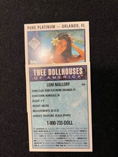 1992 Thee Dollhouses Of America, Pure Platinum - Loni Mallory Card #10