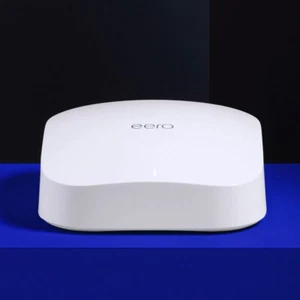 Amazon Eero Pro 6 Tri-Band Mesh Router White Model K010001 Pro Grade Wifi 6 - Picture 1 of 3