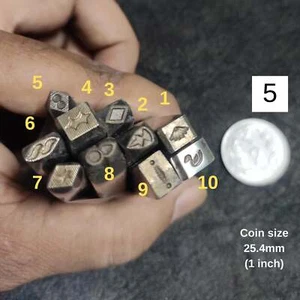 Metal Impression Stamps For Soft Metals - Leather - Clay - Wax - Shellac - Bild 1 von 1