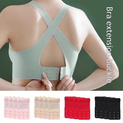 4PCS Bra Extenders Bra Hook Underwear Accessories Bra Buckle Bra Strap 3 Hooks š - Image 1 of 4