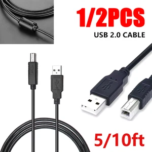 Printer Cable USB 2.0 A Male to B Male Cord for HP Epson Canon Dell - Picture 1 of 8