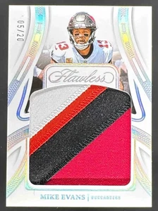 2024 Panini Flawless Mike Evans Jumbo Patch Silver /20 #29 SSP Buccaneers P-MES - Picture 1 of 2