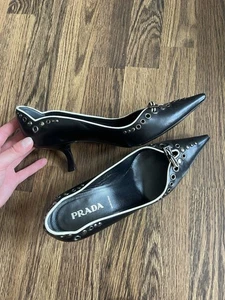 PRADA 2001 Kitten Heel - Picture 1 of 13