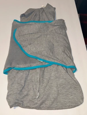 Halo Unisex 0–3M Gray Cotton Jersey Ideal Temp SleepSack Swaddle Blanket - Image 1 of 4