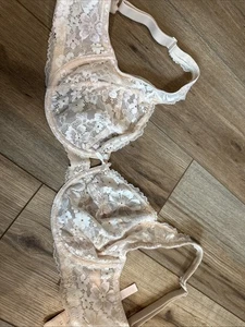 body by victoria BH ungefüttert Demi 36DD Neu mit Etikett rosa Blumen Bügel - Bild 1 von 8