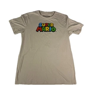 Mario Kart Super Mario Characters T-Shirt Men’s Medium Beige Nintendo 2023 - Picture 1 of 7