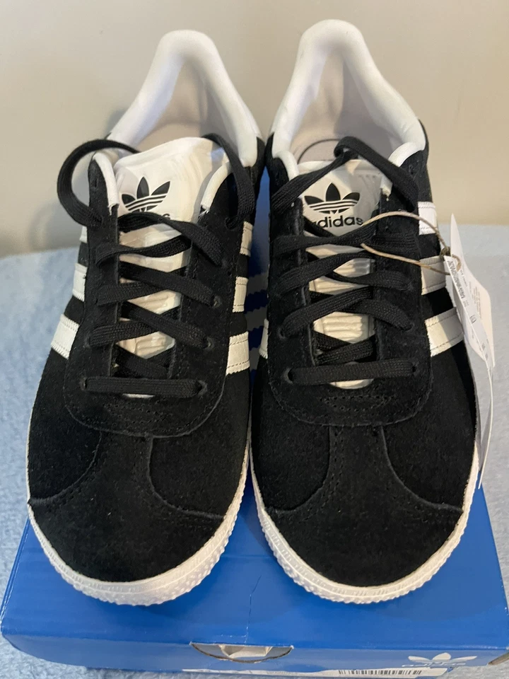 Adidas Gazelle C Negro/Blanco/Dorado BB2507 Niños Talla 2 1/2 Foto 1 de 4