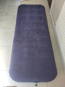 Cross Country Single Camping Navy Flocked Air Bed - CC-12833 - Used - Good Con - Picture 1 of 10