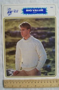 Vintage: King Cole 1073 man's ribbed sweater, chunky, 97-117 cm, 38-46 inch - Picture 1 of 1