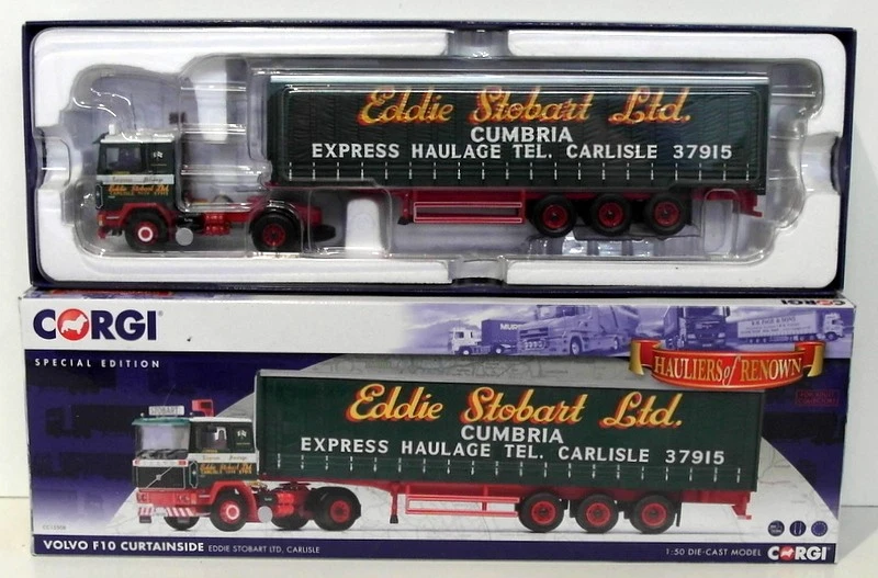Corgi 1/50 Scale CC15508 - Volvo F10 Curtainside Carlisle - Eddie Stobart - Image 1 of 3