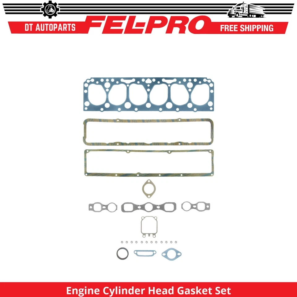 Juego de juntas de culata de motor Fel-Pro panel 3,9 L para Chevrolet C30 1960-1962 Foto 1 de 1
