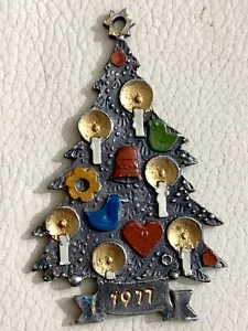 Alter Zinnfiguren Flachfiguren Beidseitig bemalt Weihnachten Christbaum anhänger - Bild 1 von 5