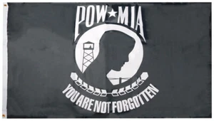 Pow Mia You Are Not Forgotten 200D 3x5 3'x5' Rough Tex Nylon Flag Banner - Picture 1 of 4
