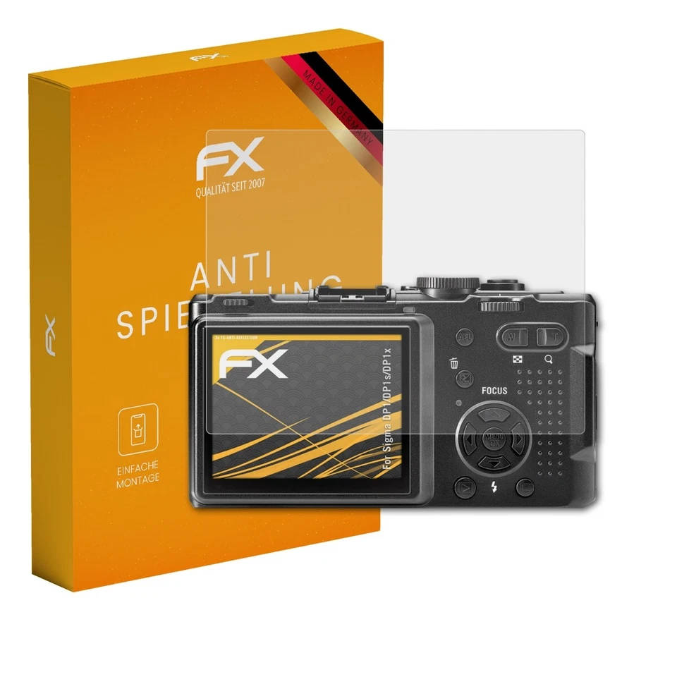 atFoliX 3x Displayfolie für Sigma DP1/DP1s/DP1x Schutzfolie matt&stoßfest Folie