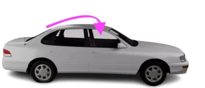 Se adapta a: Toyota Avalon 1995-1999 sedán de 4 puertas lado del pasajero puerta delantera derecha vidrio Foto 1 de 4