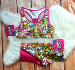 NWT Handcraft Girls' Shopkins 3pc Set Girl Bra & 2pk Boy Shorts size  L 10-12 - Picture 1 of 9