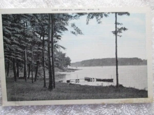 Vintage Lake Chemung, Howell, Michigan Postcard 1939 - Picture 1 of 2