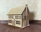 Dollhouse Miniature 1:144 Scale Kit House 2 Story With Fireplace 5 Rooms