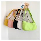 Casual Style Canvas Tote Bag Solid Color Shopping Bag New Shoulder Bag