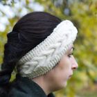 Women's Fair Trade Turban Crochet Bow Knitted Wool Headband Headwrap Ear Warmer