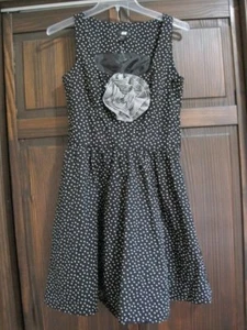 H&M black white polk a dot sundress 8 vintage pin up style NEW - Picture 1 of 7