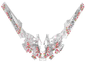 2017-2022 SKI DOO Gen 4 Summit & FREE Kits SNOWMOBILE GRAPHIC WRAP DECALS Cherry - Bild 1 von 1