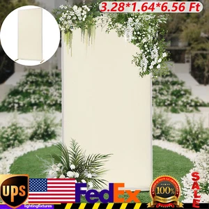 1*2m Wedding Backdrop Stand Gold, Beige Frame for Ceremony Decorations - Picture 1 of 14