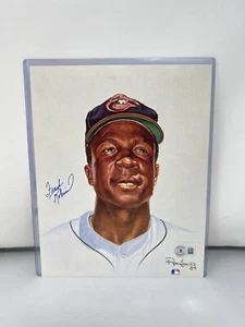 Frank Robinson Signed Ron Lewis 8x10 Photo W/ Toploader Beckett COA - Picture 1 of 3
