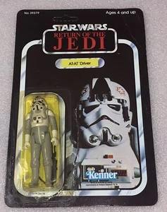Star Wars Vintage AT-AT Driver Tri-Logo, orig. Resealed Card (c) 1983 Lucasf. - Bild 1 von 5