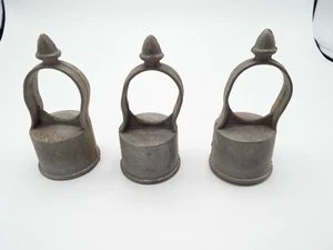 3 tapas de poste de valla de eslabones de cadena "bellota" de colección 1-3/4" riel superior galvanizado - Imagen 1 de 8
