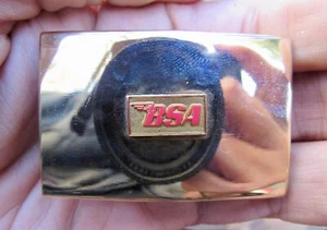 De colección BSA MOTOCICLETAS Hebilla de Cinturón Reino Unido Norton Villiers Triumph Racing Latón RARO EN MUY BUENA CONDICIÓN+ - Imagen 1 de 4