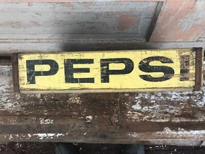 Vintage PepsiCo Cola Yellow/w Black Letters Wooden Crate Forrest City Ark. - Picture 1 of 4