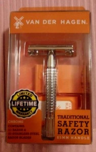 Van Der Hagen Traditional Safety Razor with 10 Blades - Picture 1 of 6