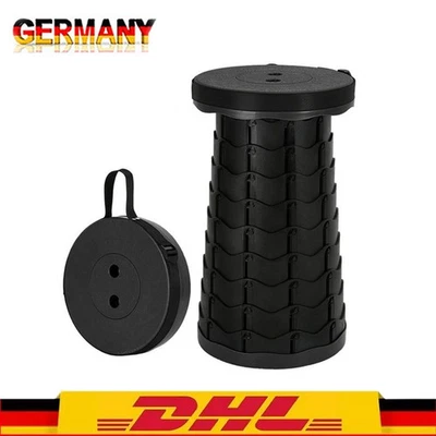 MARKENLOS Tragbarer Klappstuhl Höhenverstellbar Hocker Klapphocker Teleskop Schemel Neu DE