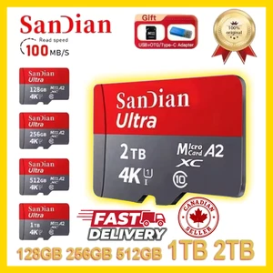 Memory Cards Micro TF Card 1TB 512GB 256GB High Capacity Flash Card Class10 High - Picture 1 of 11