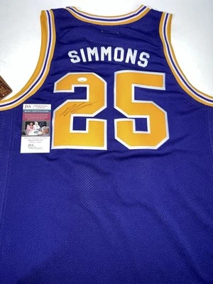 Ben Simmons Autographed LSU Tigers Basketball Signed Retro Jersey - JSA COA - Image 1 of 4