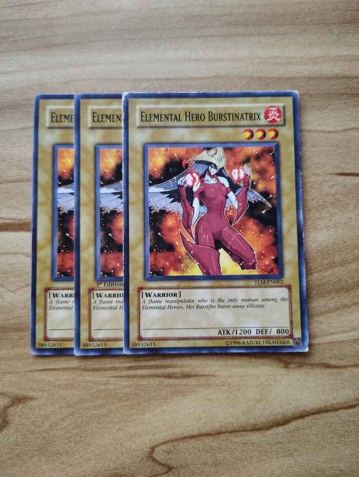 Yu-Gi-Oh! - Elemental Hero Burstinatrix 3X  - Full Playset - Image 1 of 1