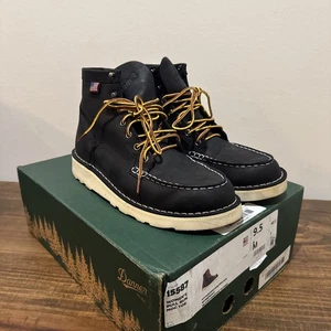 Usado una vez! Zapatos para mujer Danner Bull Run sin usar, puntera - 6" negros talla 9,5 M - Imagen 1 de 10