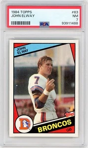 1984 Topps #63 John Elway RC - Denver. Broncos (HOF) / NM PSA 7 *1488 - Picture 1 of 1