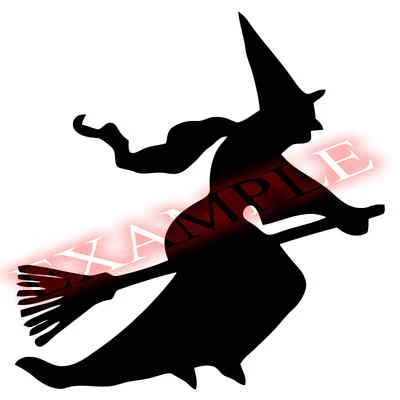 PICK COLOR SIZE Witch Halloween Decoration Vinyl Decal Sticker Window Broomstick Foto 1 de 4