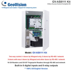 NEW!! GeoVision GV-AS8111 Kit 8-Door Access Control Complete Kit/16 GV-Readers - Picture 1 of 5